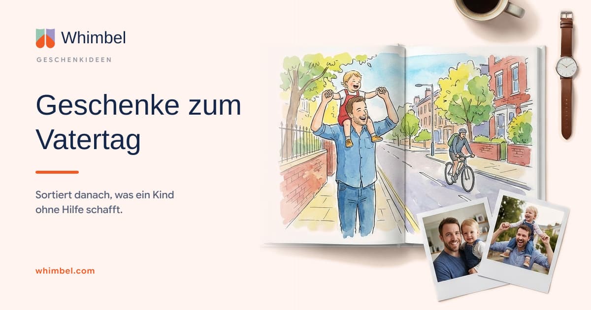Geschenke zum Vatertag von Kindern – nach dem, was sie allein schaffen