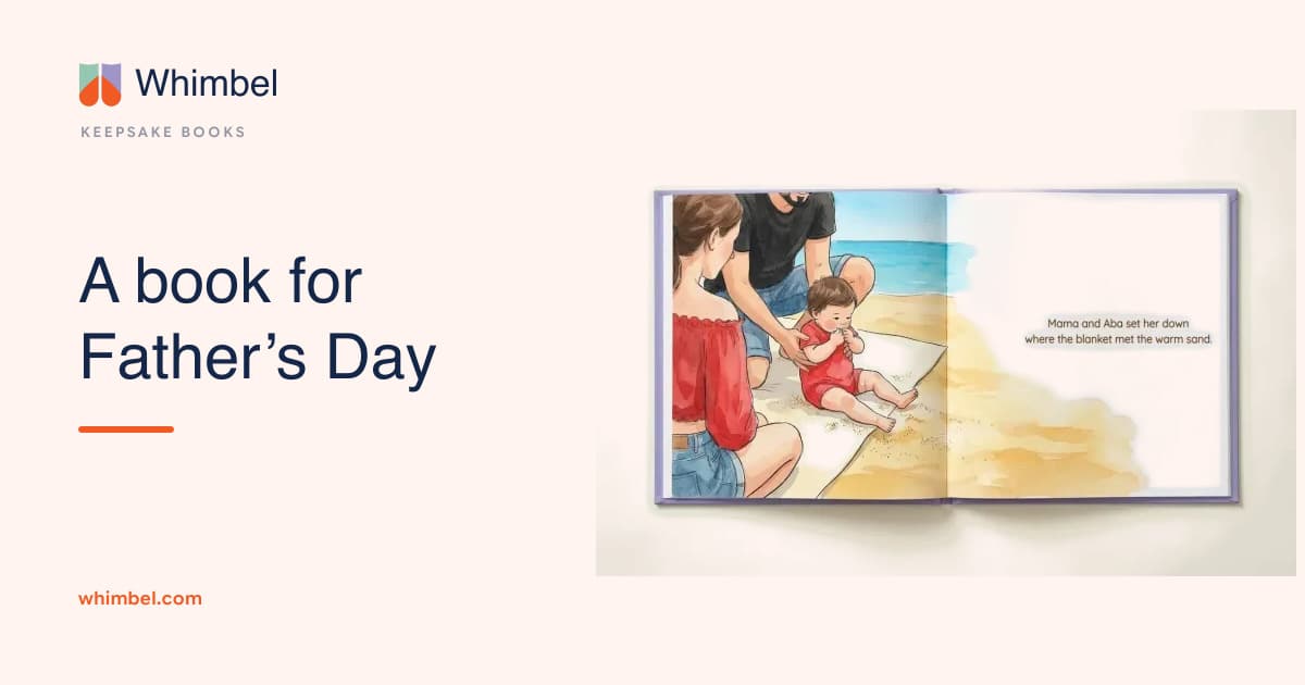 A personalized Father's Day book about what Dad means to them.