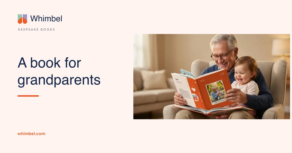Personalized books for grandparents they'll keep on the nightstand forever.