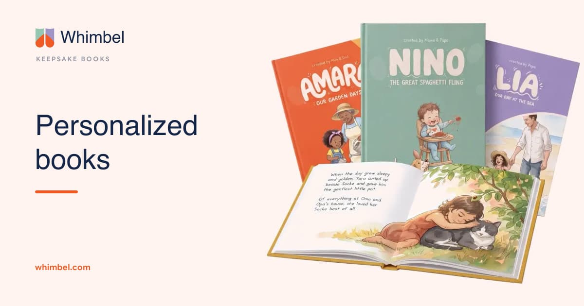 Personalized books, made from something that actually happened.