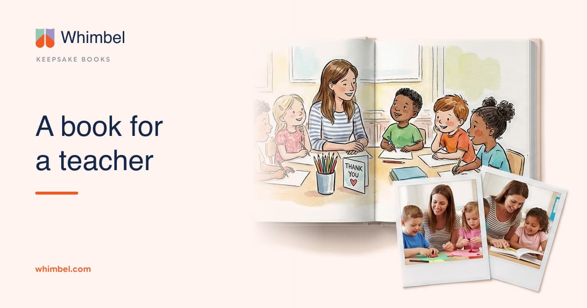 A personalized book for a teacher who made the year.