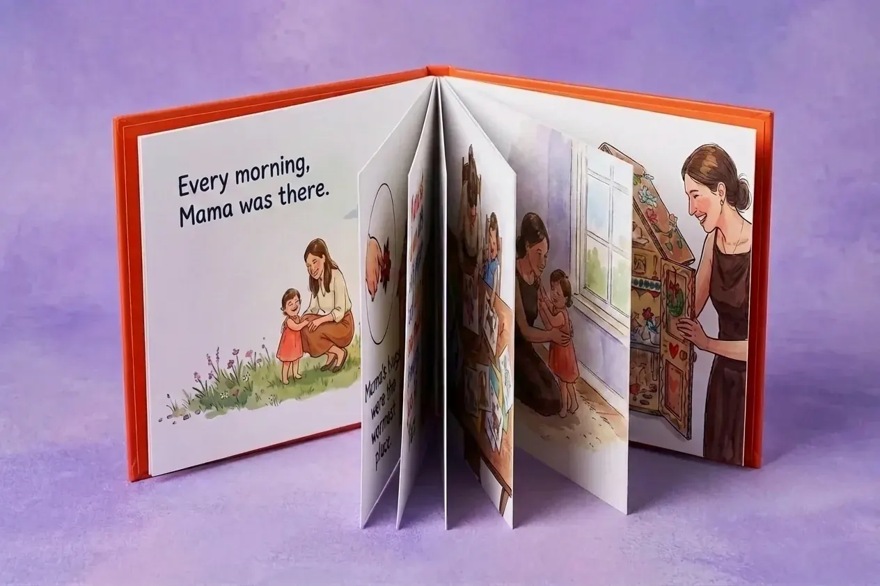 Tribute book pages fanned