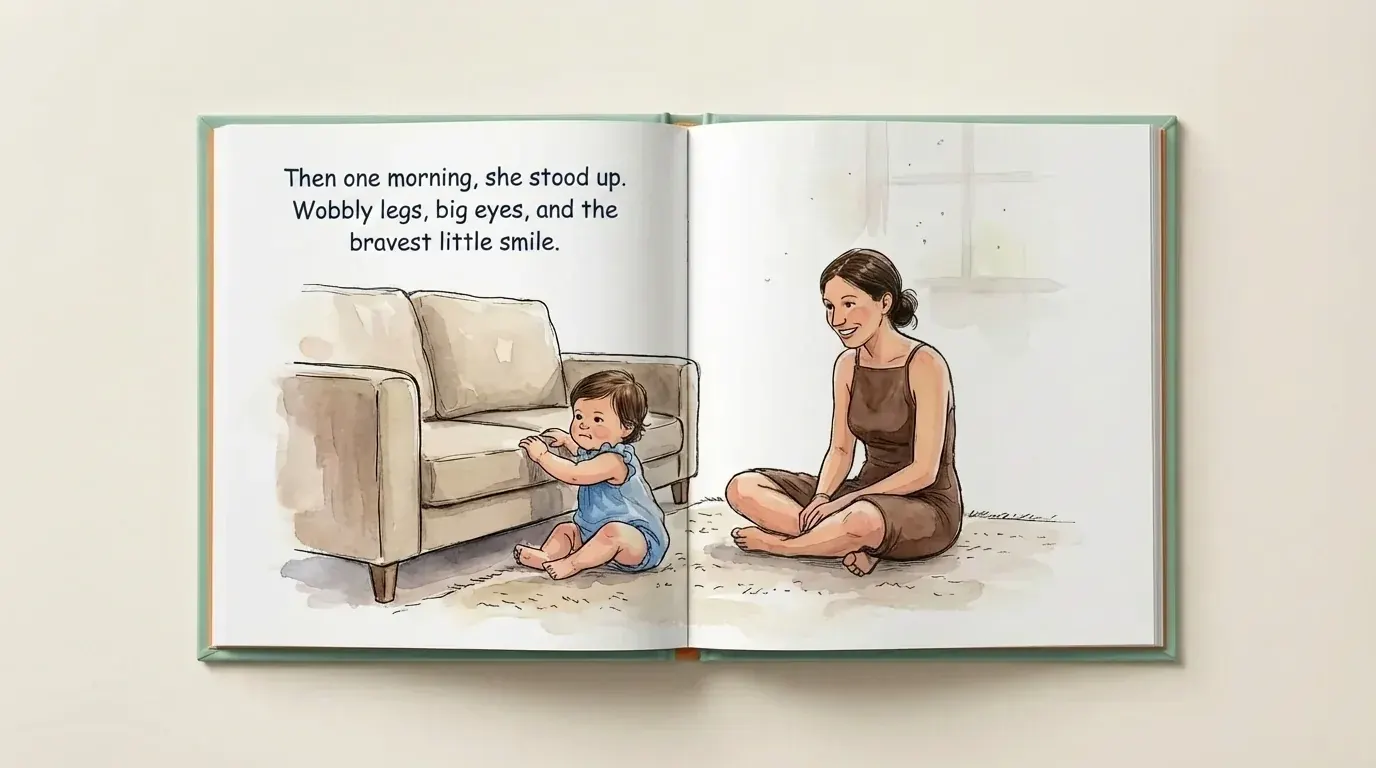 Milestone book open at a full spread